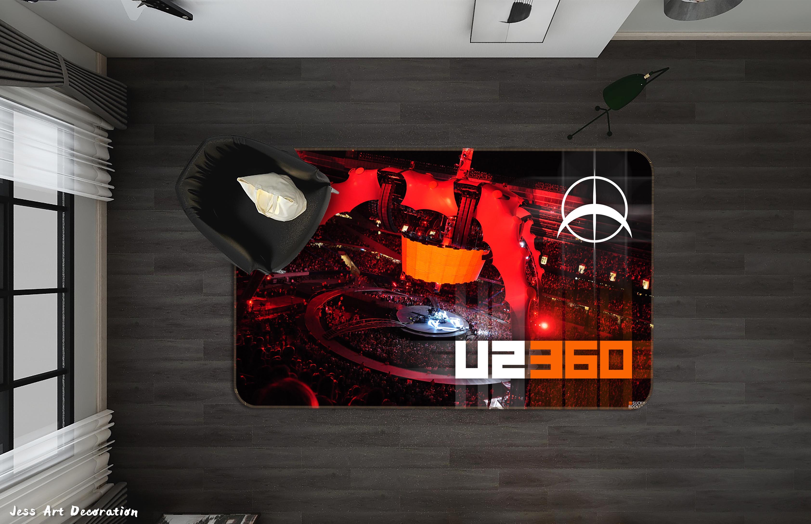 3D U2 Rock Band Non-Slip Rug Mat 211