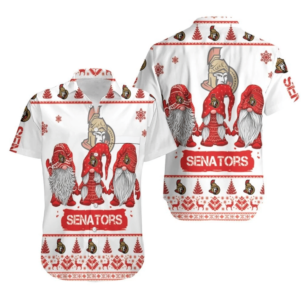 Christmas Gnomes Ottawa Senators Ugly Sweatshirt Hawaii Shirt Combo Beach Ha3422