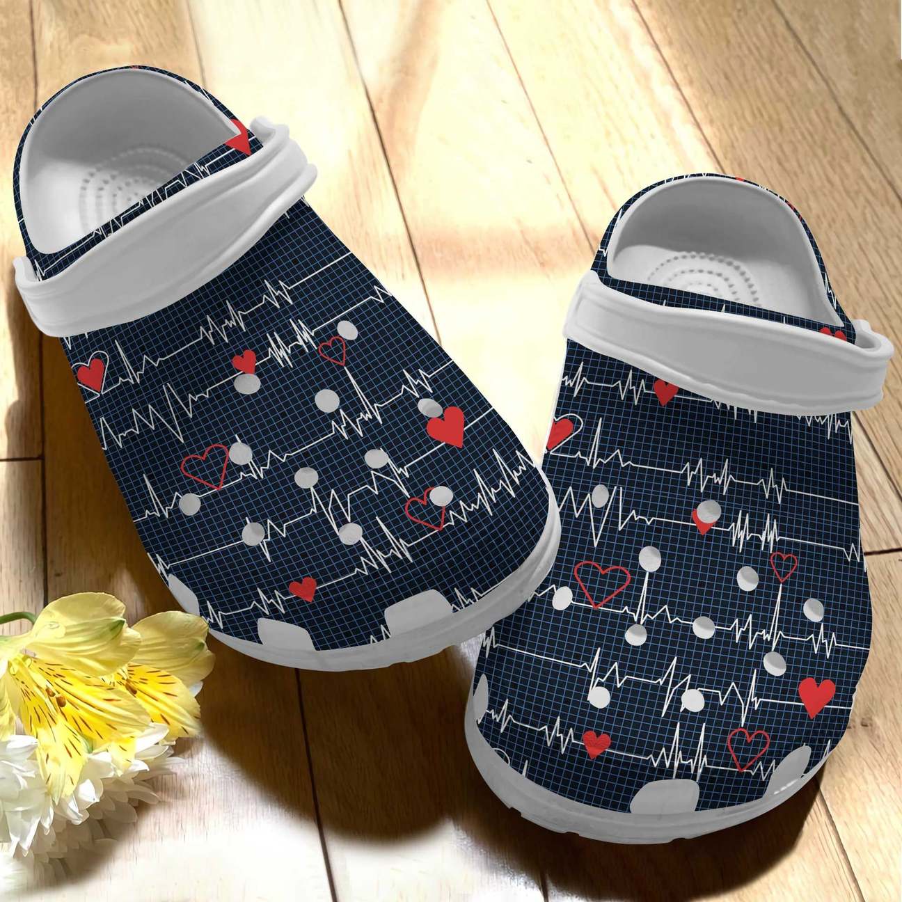 Cardiology Personalized Clog, Custom Name, Text Cardiology Fabric, Fashion Style For Women, Men, Kid, Print 3D