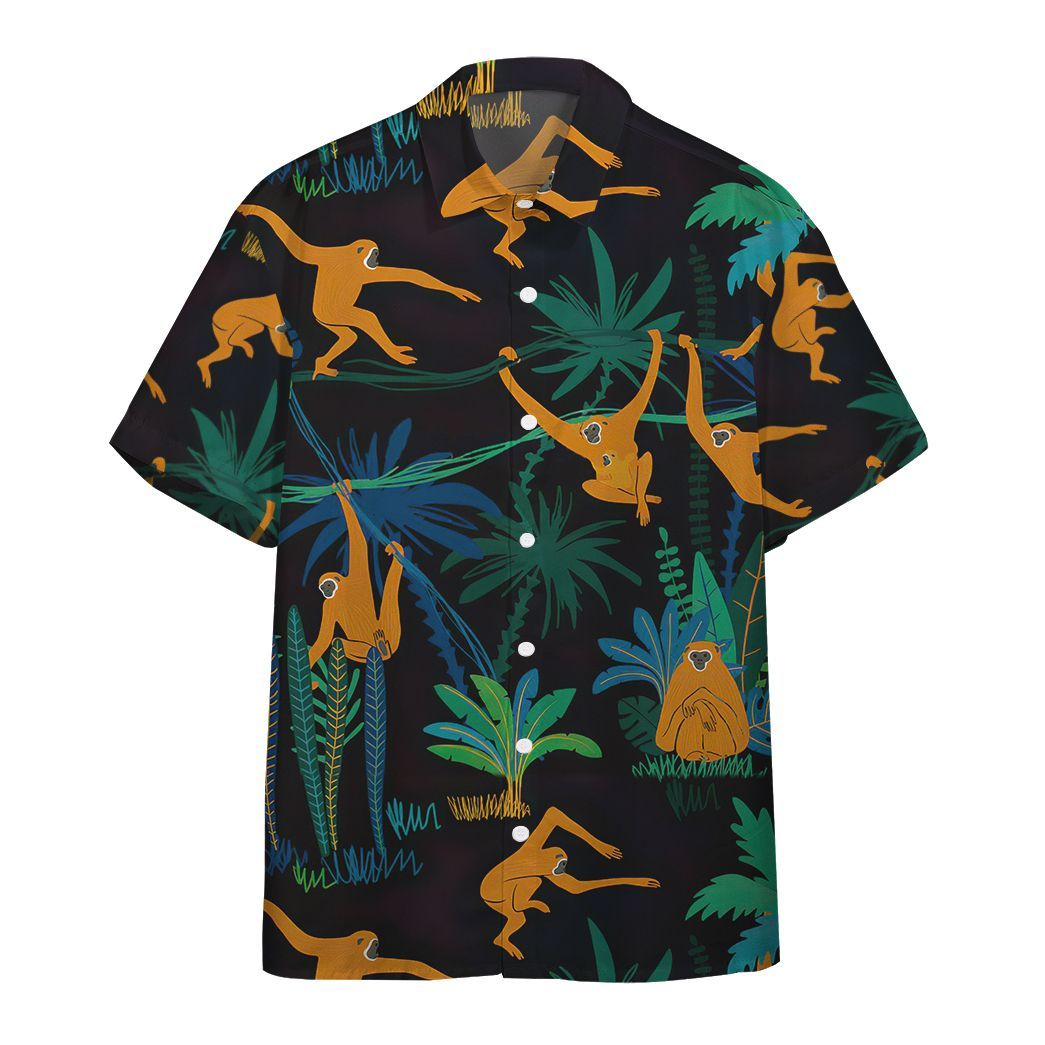 Gearhumans Gearhuman Monkey In The Jungle Hawaiian Shirt Ha33461