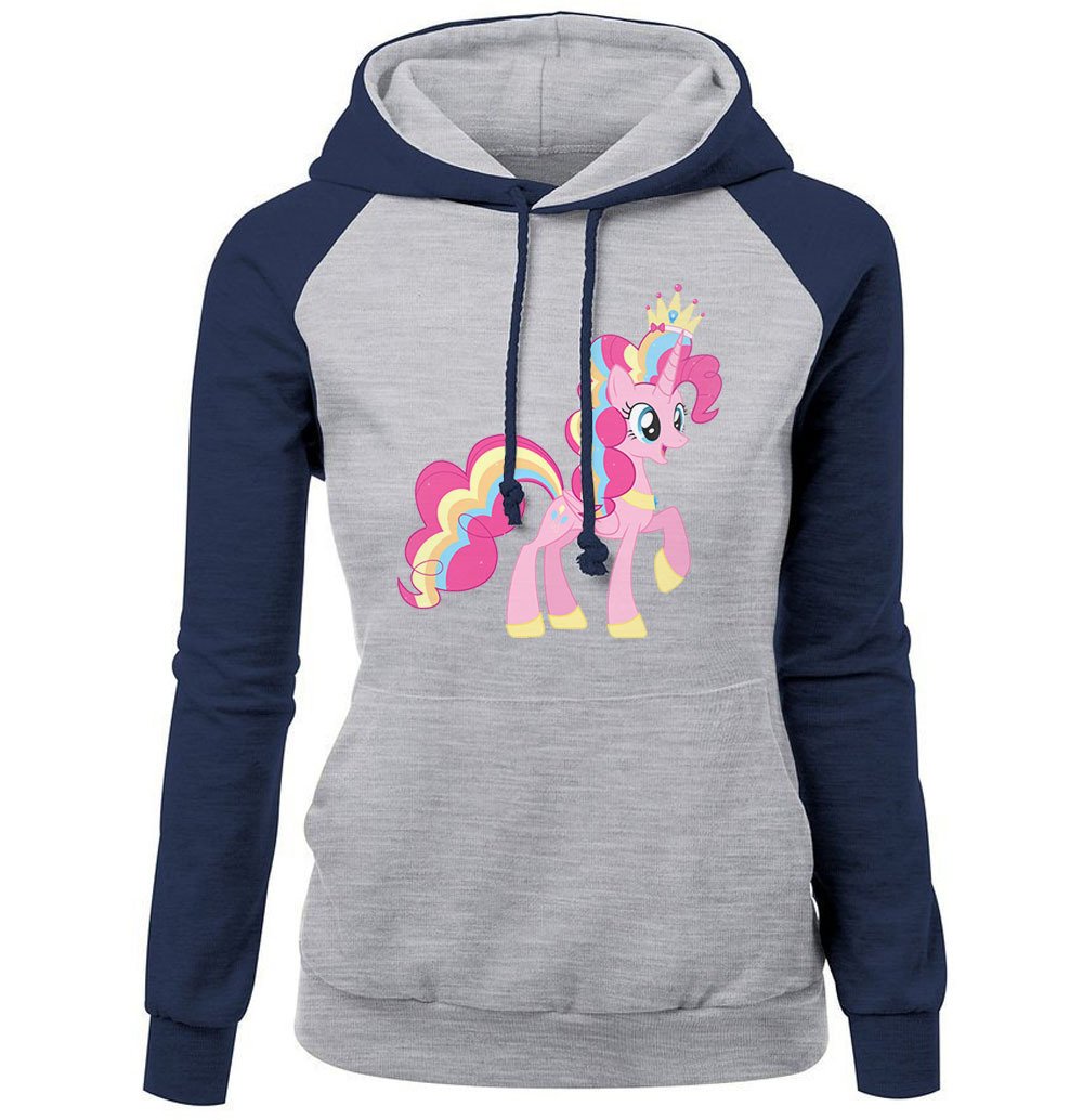 Women Hoodies – Women Hoodie Series Cute Unicorn Rainbow Tail Fleece Hoodie