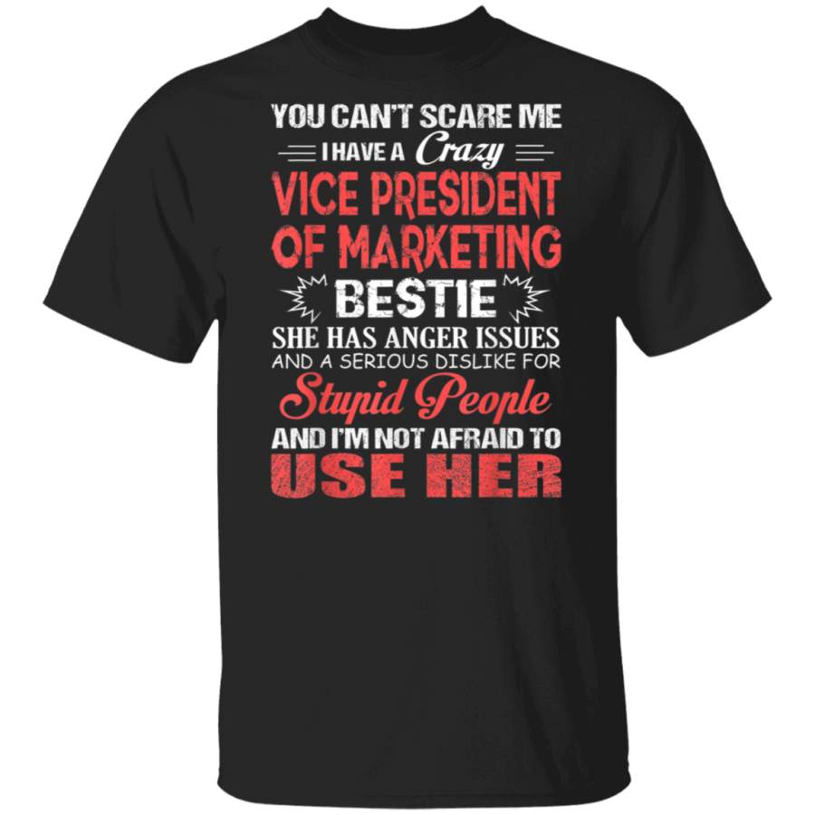 I Have A Crazy Vice President of Marketing Bestie Tshirt