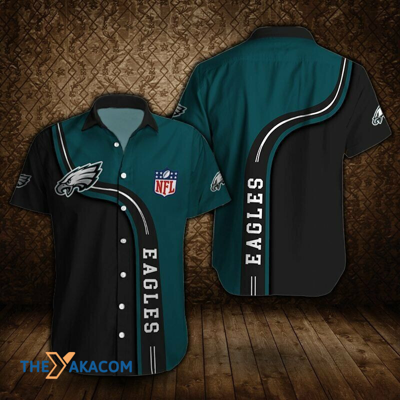 Philadelphia Eagles Two Tone Gift Nfl For Fan Short Sleeve Hawaii Shirt Ha46433