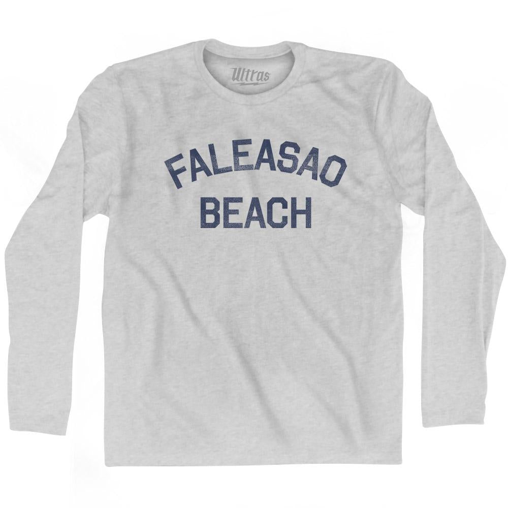 American Samoa Faleasao Beach Adult Cotton Long Sleeve Vintage T-shirt