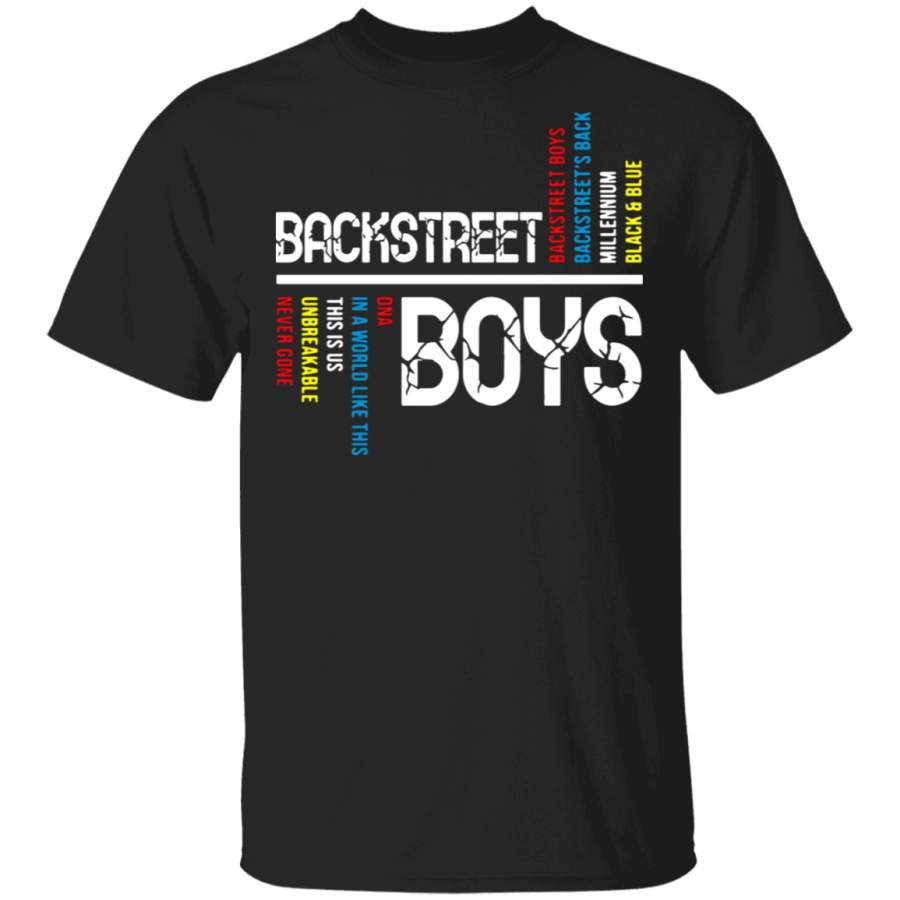 Backstreet Boys Backstreet’s Back Millennium Black and Blue Shirt Trending T-Shirt