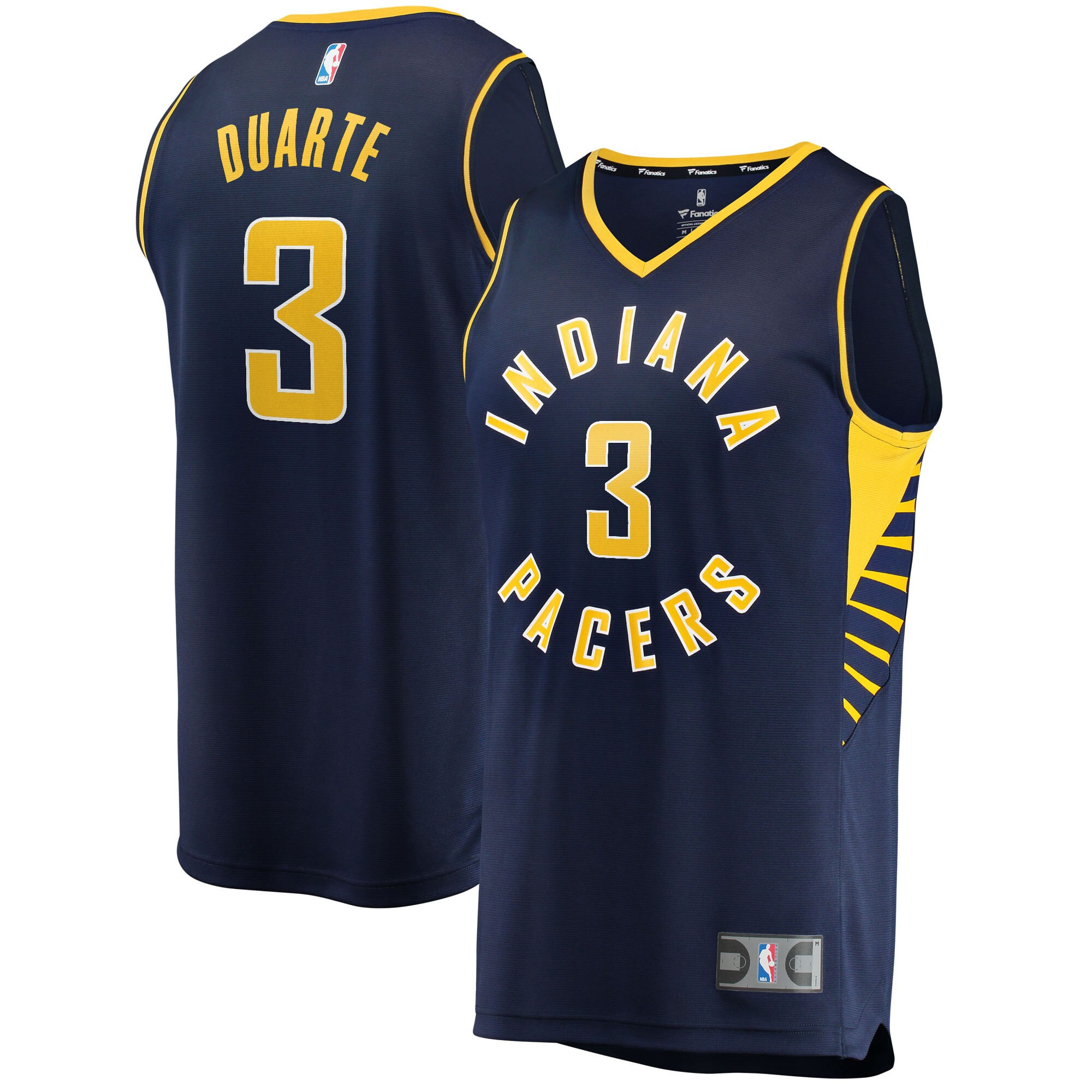 Chris Duarte Indiana Pacers Fanatics Branded 2021/22 Fast Break Replica Jersey – Icon Edition – Navy NBA