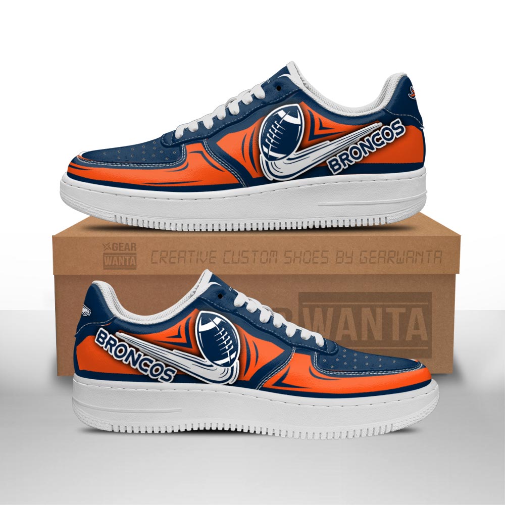 Denver Broncos Air Shoes Custom Naf Sneakers For Fans