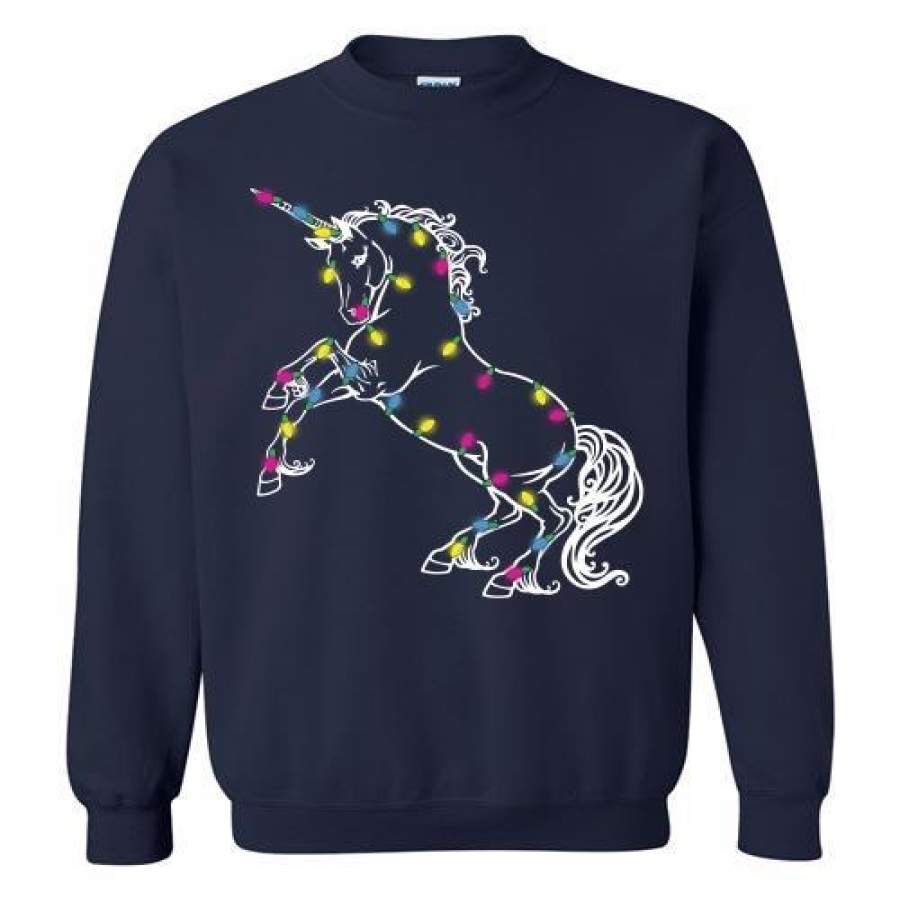 Horse Light Christmas Sweatshirt