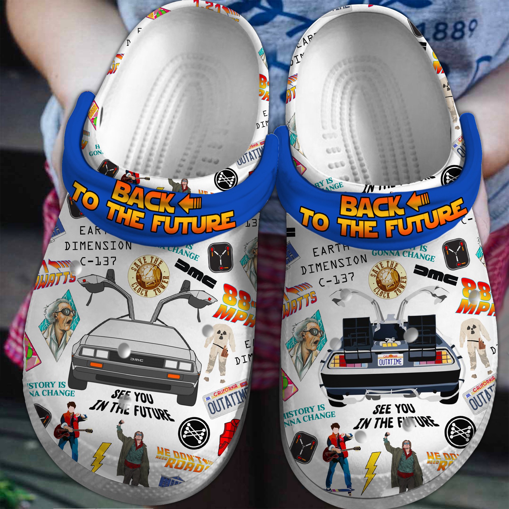 Back To The Future Movie Crocss Clogs For Men Women And Kid Ht1706208588