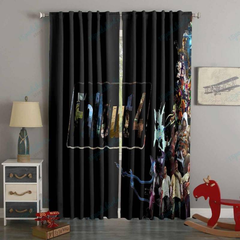 3D Printed Fall Out Style Custom Living Room Curtains