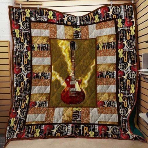 Guitarist Picture 3D Quilt Blanket HGM46