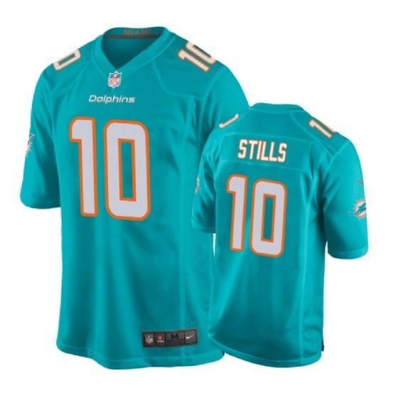 Dolphins Kenny Stills Game Aqua Mens Jersey