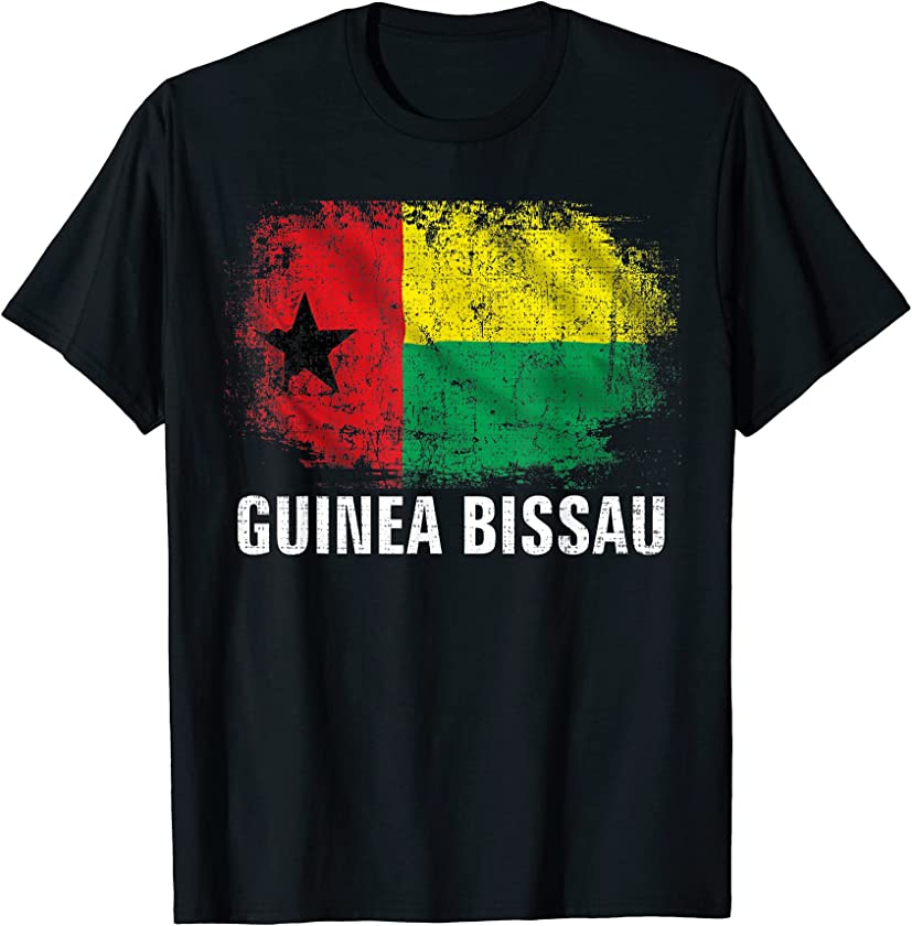 Vintage Guinea-Bissau Flag Gift T-Shirt