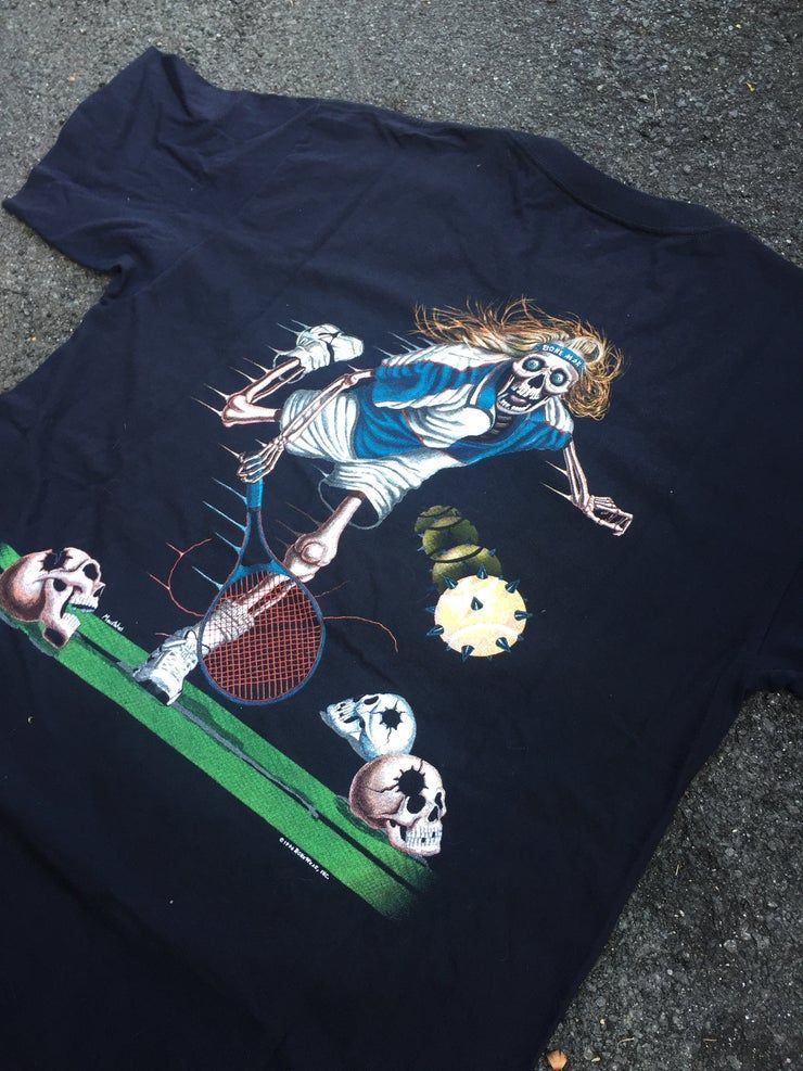 Vintage 90 S Boneman Tennis Player Single Stitch Tennis Winbledon Federer Nadal Djokovic Us Open Atp Sports Bones Shirt