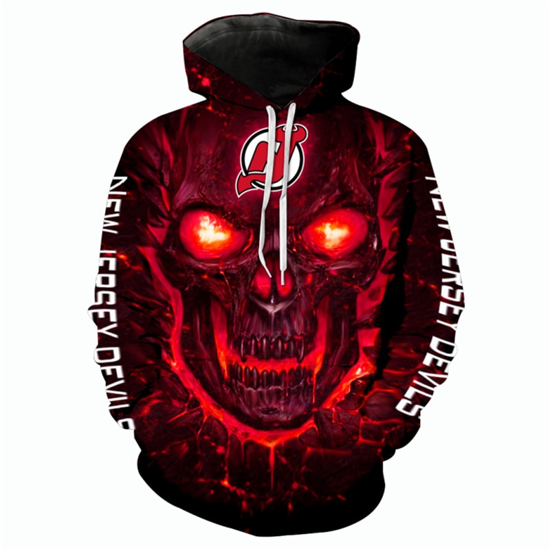 New Jersey Devils Skulls Pullover Hoodie