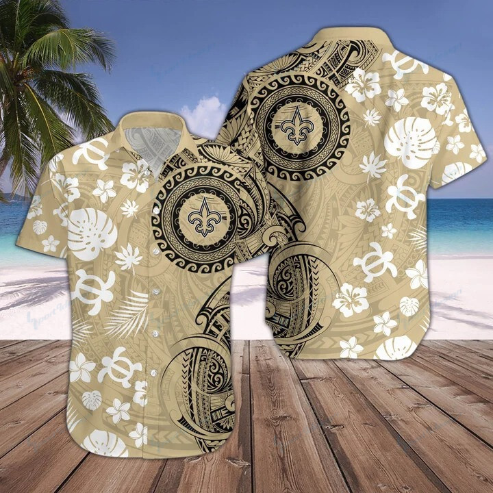 New Orleans Saints Hawaii Shirt & Shorts Bg157