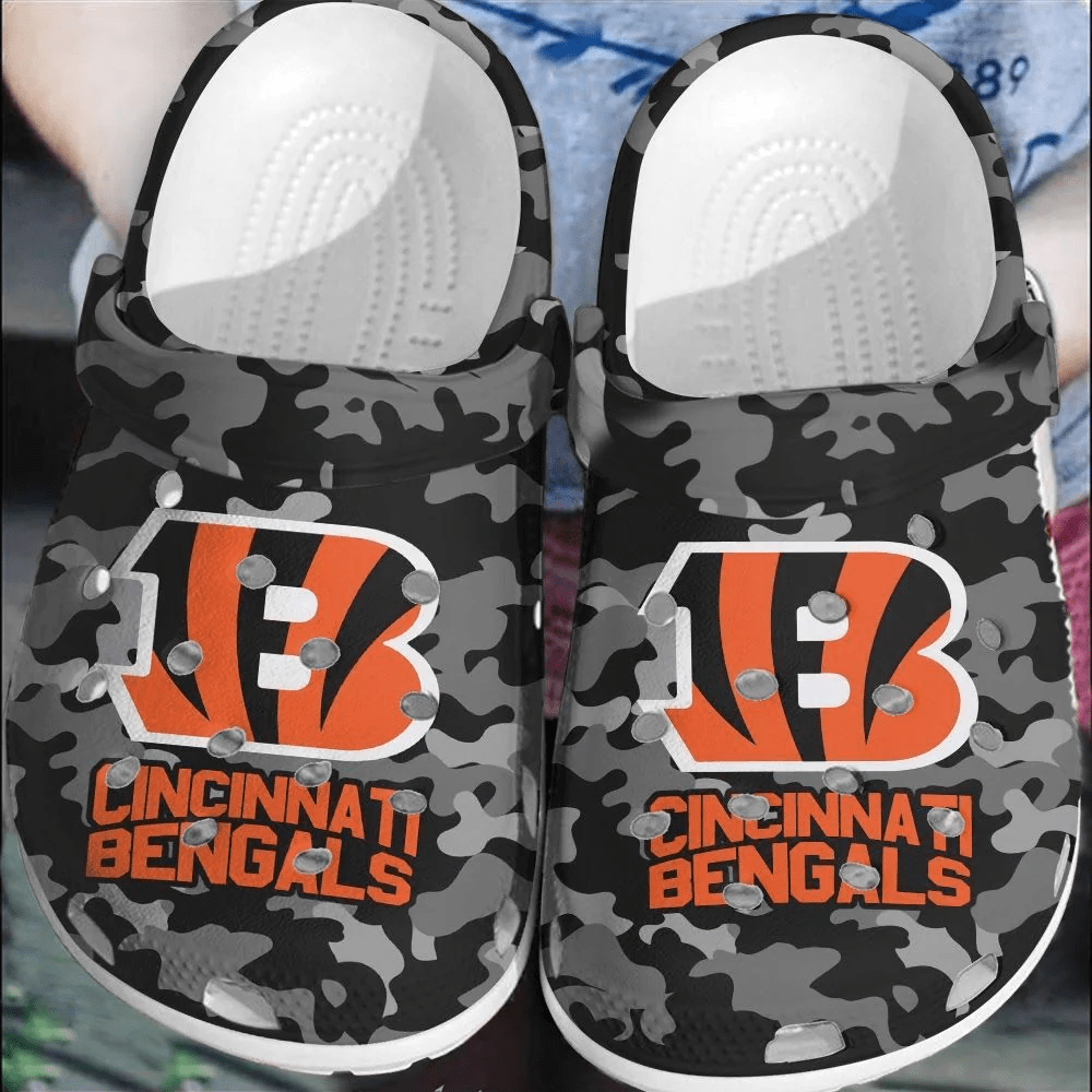 NFL Cincinnati Bengals Football Crocband Clogs Crocss Shoes Comfortable For Men Women