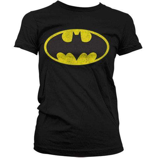 Womens Batman Logo T Shirt – Distressed