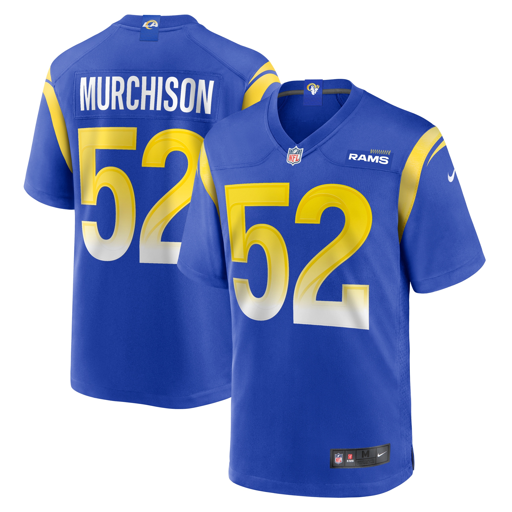 Men’s Los Angeles Rams Larrell Murchison  Royal Team Game Jersey