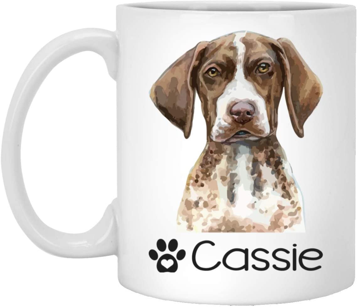 Personalized German Shorthaired Pointer Dog Mug – Pet Owner Gifts For Women – Gifts For Dog Lover – German Shorthaired Pointer Mom Dad Mugs – Dog Cups 15Oz