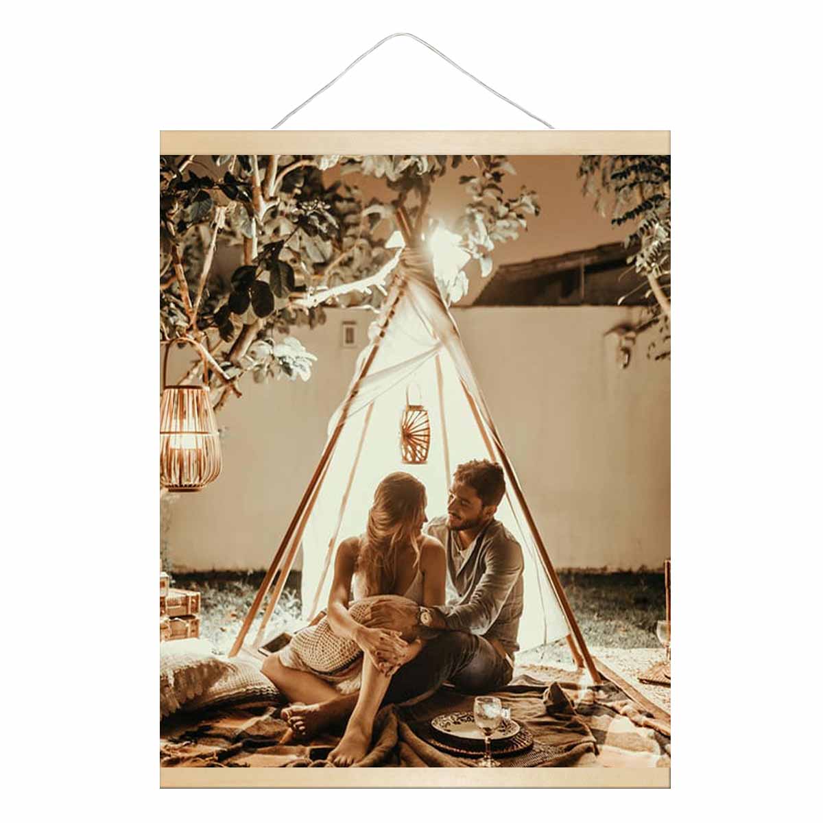 Custom Photo Couple Tent Personalized Hanging Poster