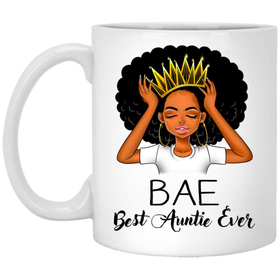 African American Coffee Mug Best Auntie Ever With Crown 11oz – 15oz White Mug