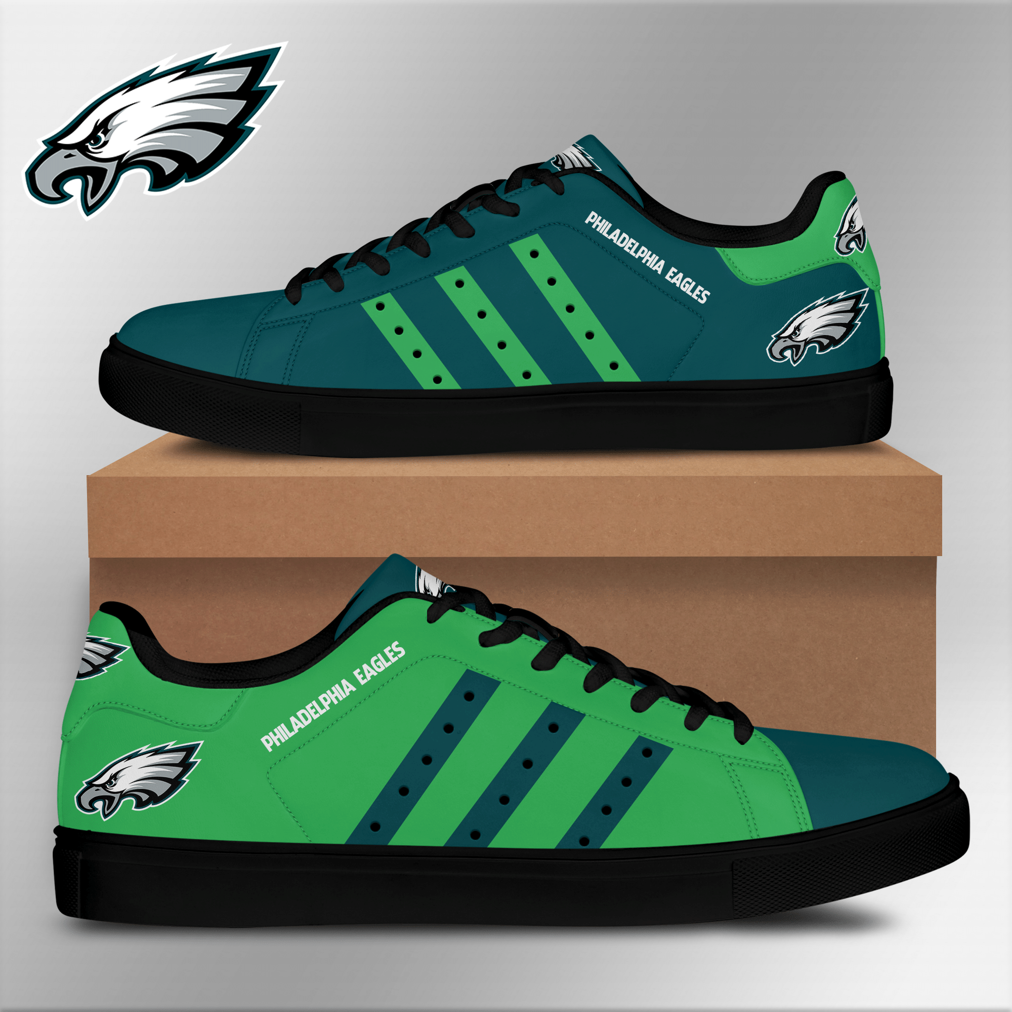 Philadelphia Eagles Low Top Shoes V7