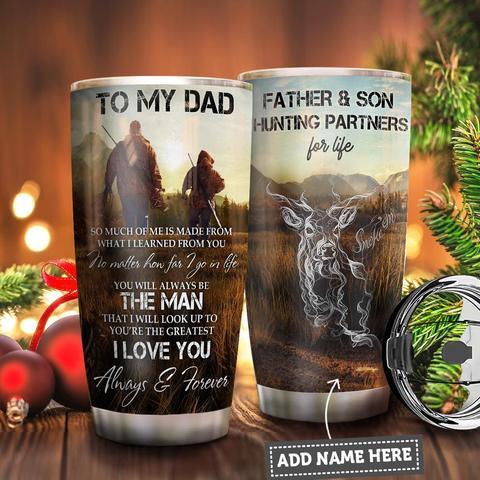 Deer Hunting Stainless Steel Tumbler, Personalized Tumblers, Tumbler Cups, Custom Tumblers Teesummer