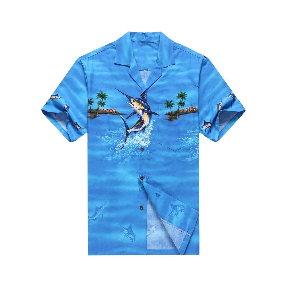 Palms Blue Amazing Design Hawaii Shirt Ha32591