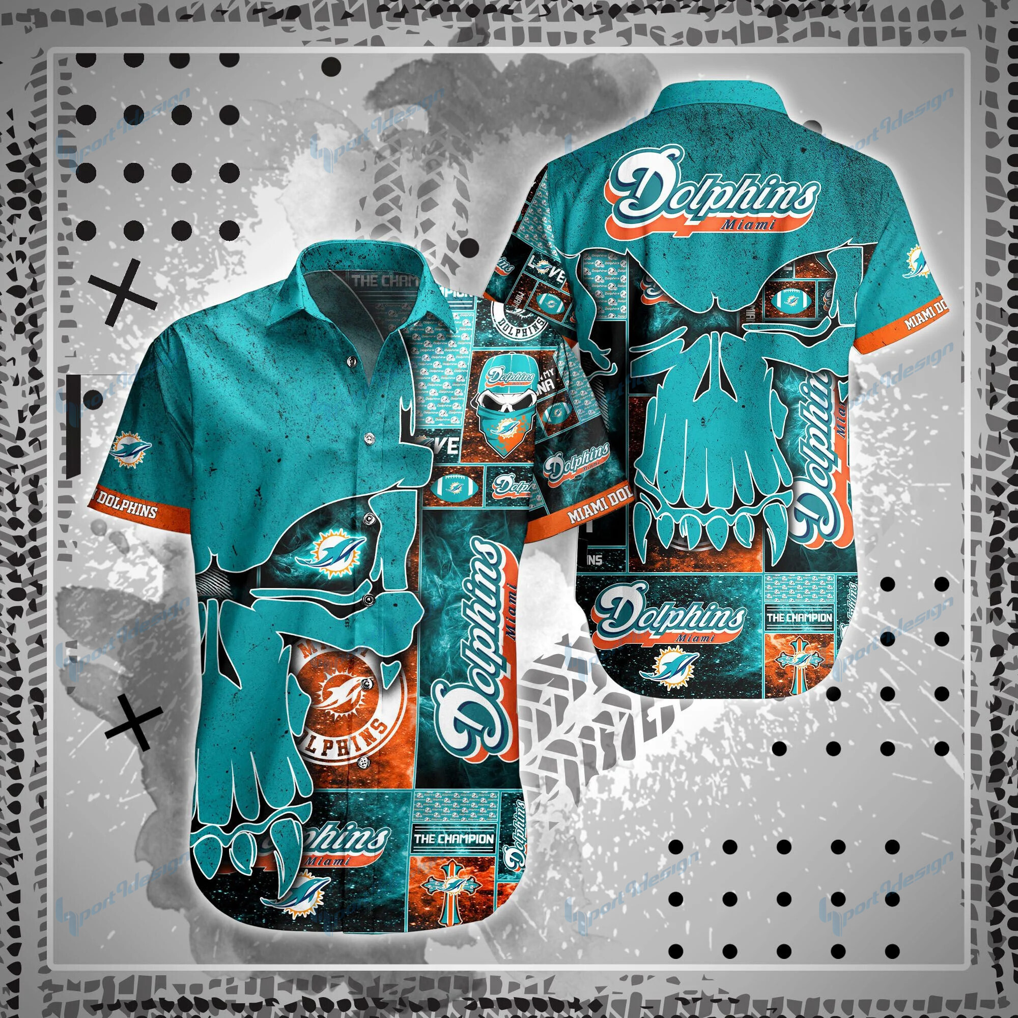 Miami Dolphins Shirt And Shorts Bg87