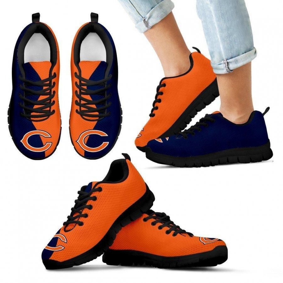 Two Colors Trending Lovely Chicago Bears Sneakers #968