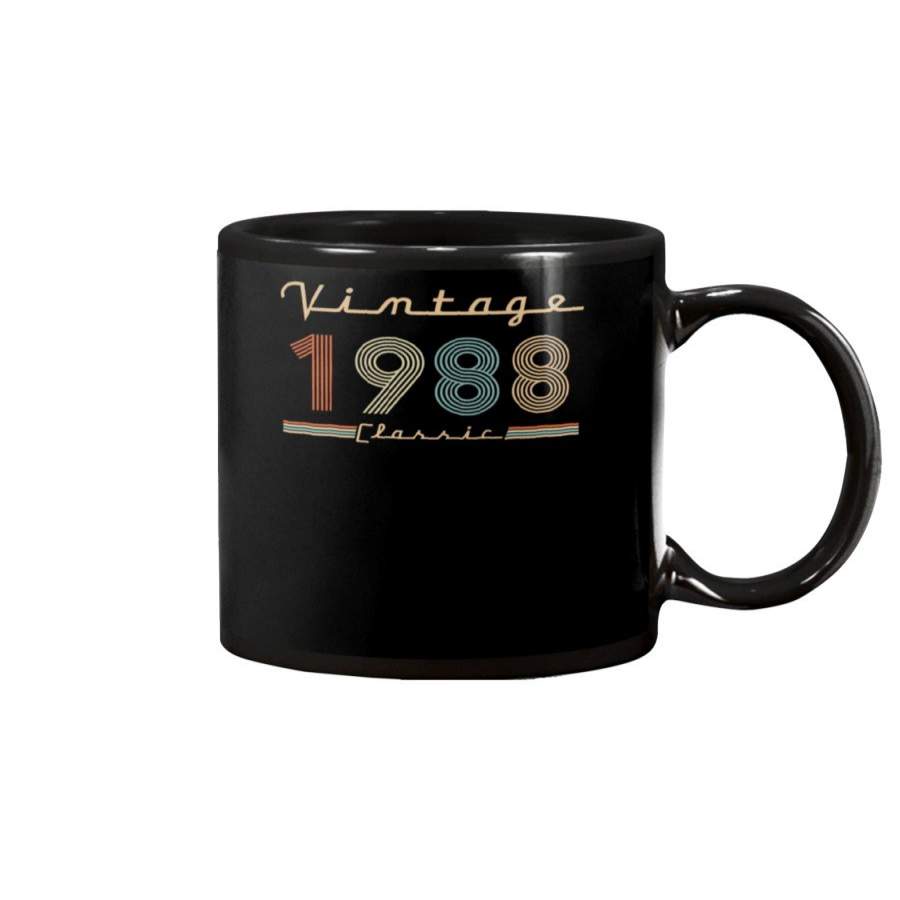 Vintage Classic 1988 Birthday Gift Mug