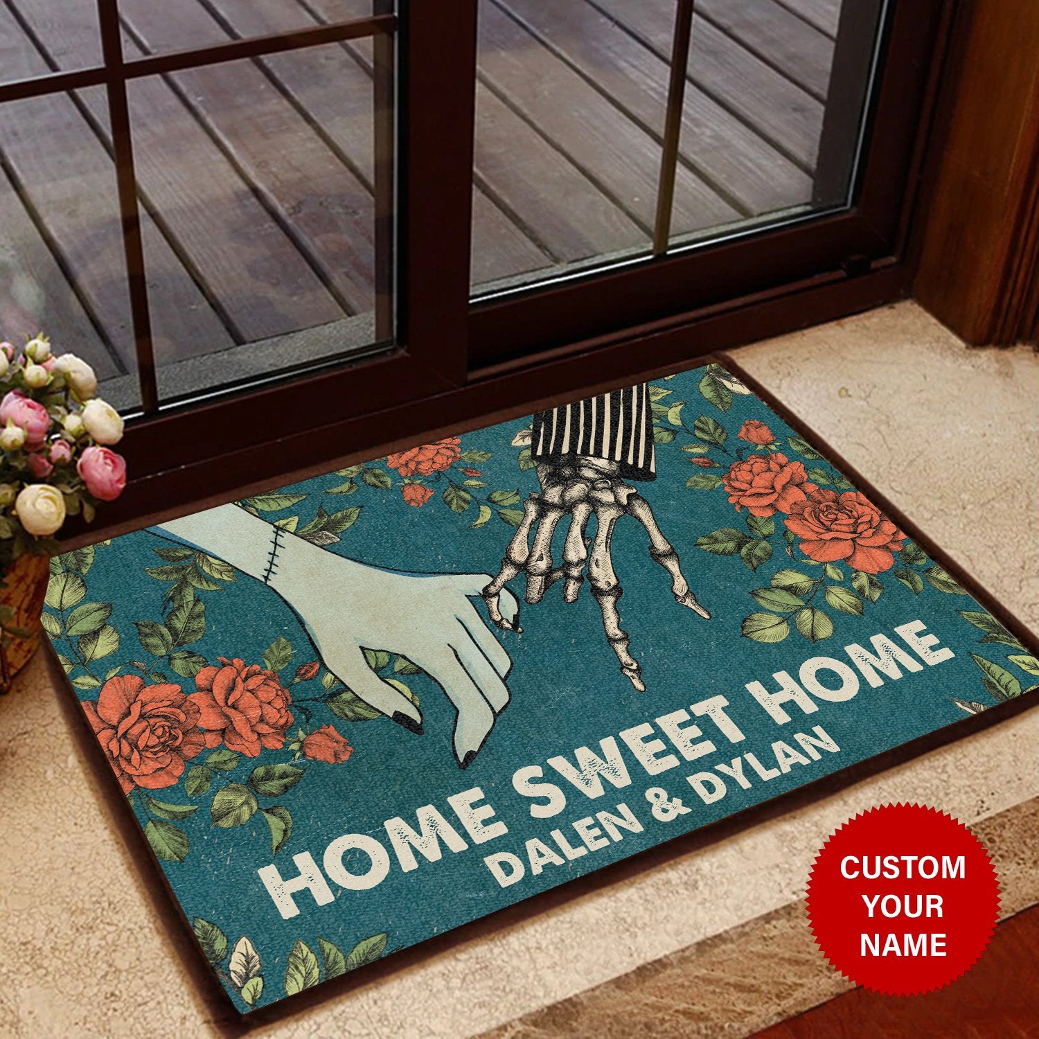 Family Home Sweet Home Personalized All Over Printing Doormat Pre1975