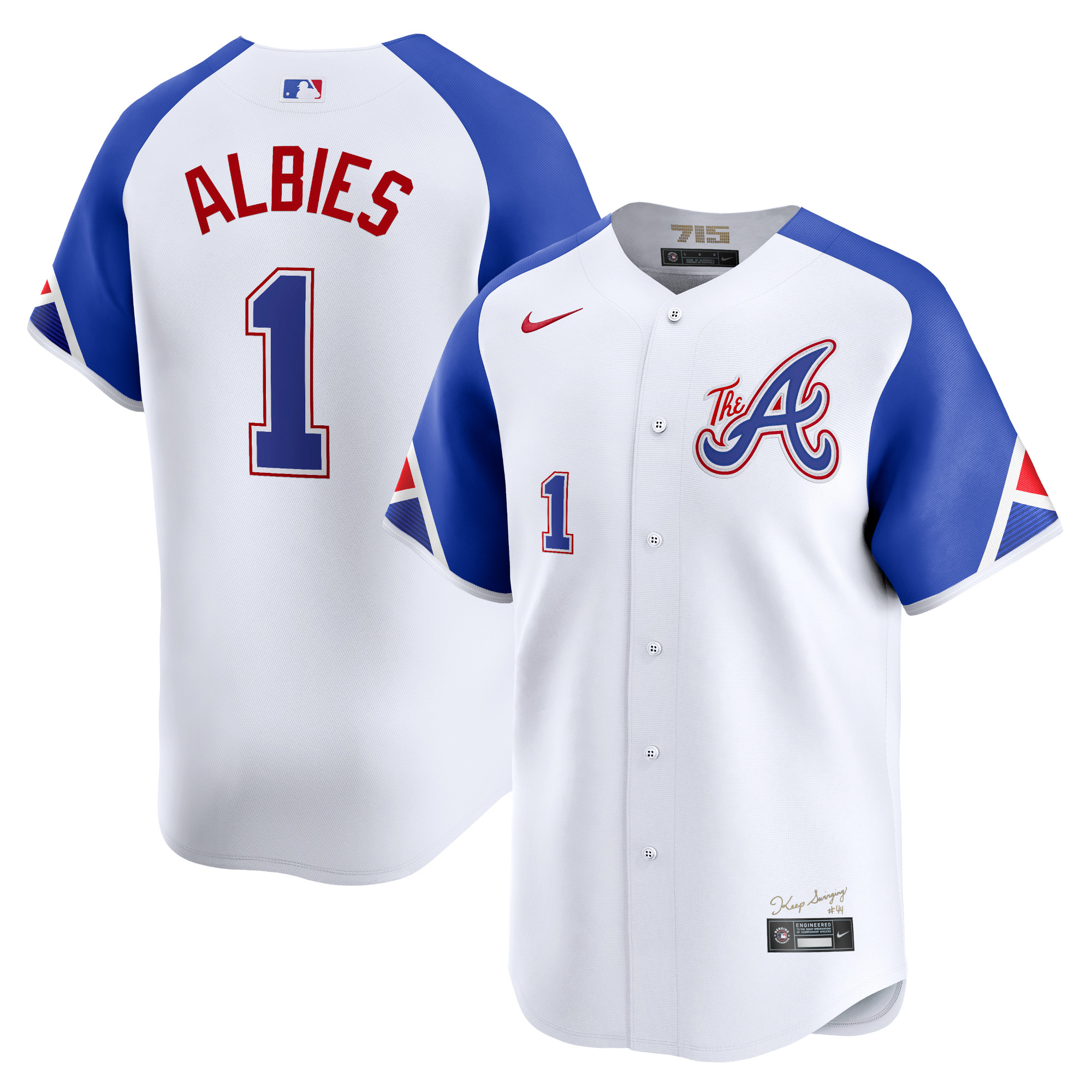 Ozzie Albies Atlanta Braves City Connect Limited Player Jersey – White