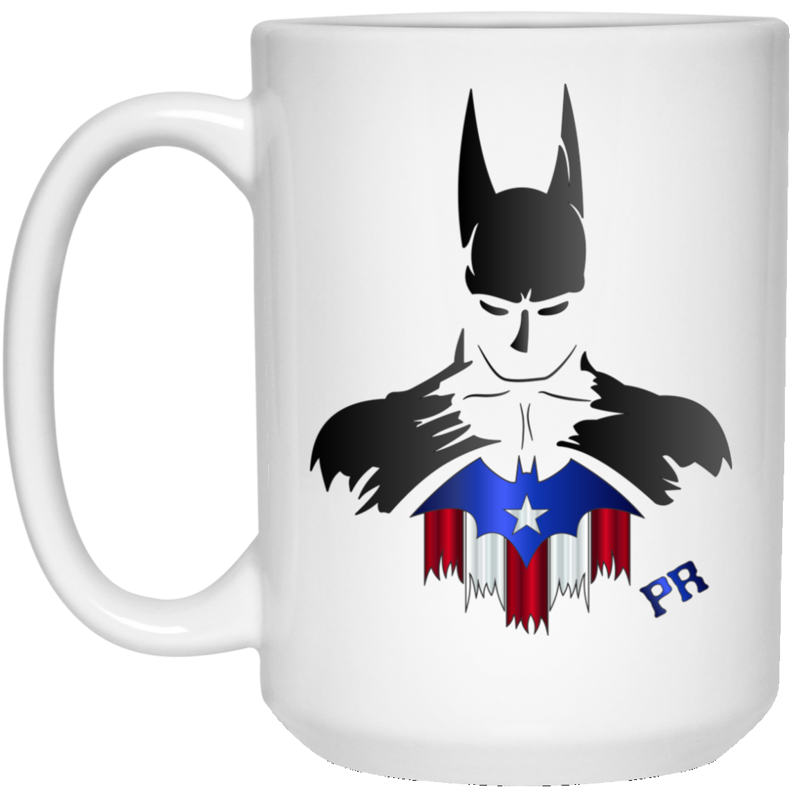 Badass Pr Batman 15 Oz. White Mug