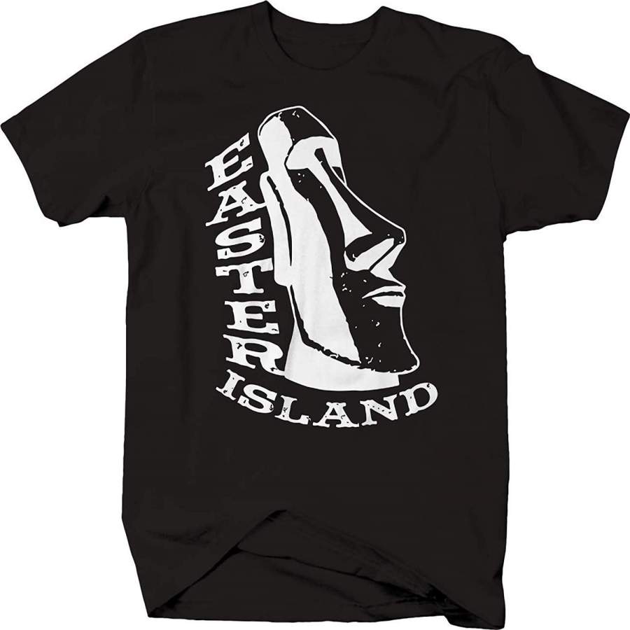 Easter Island Giant Head Statue Men’s Cotton T Shirt
