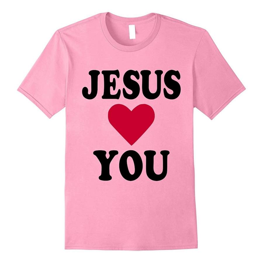 Women Tee Printed Jesus Loves You T-Shirt