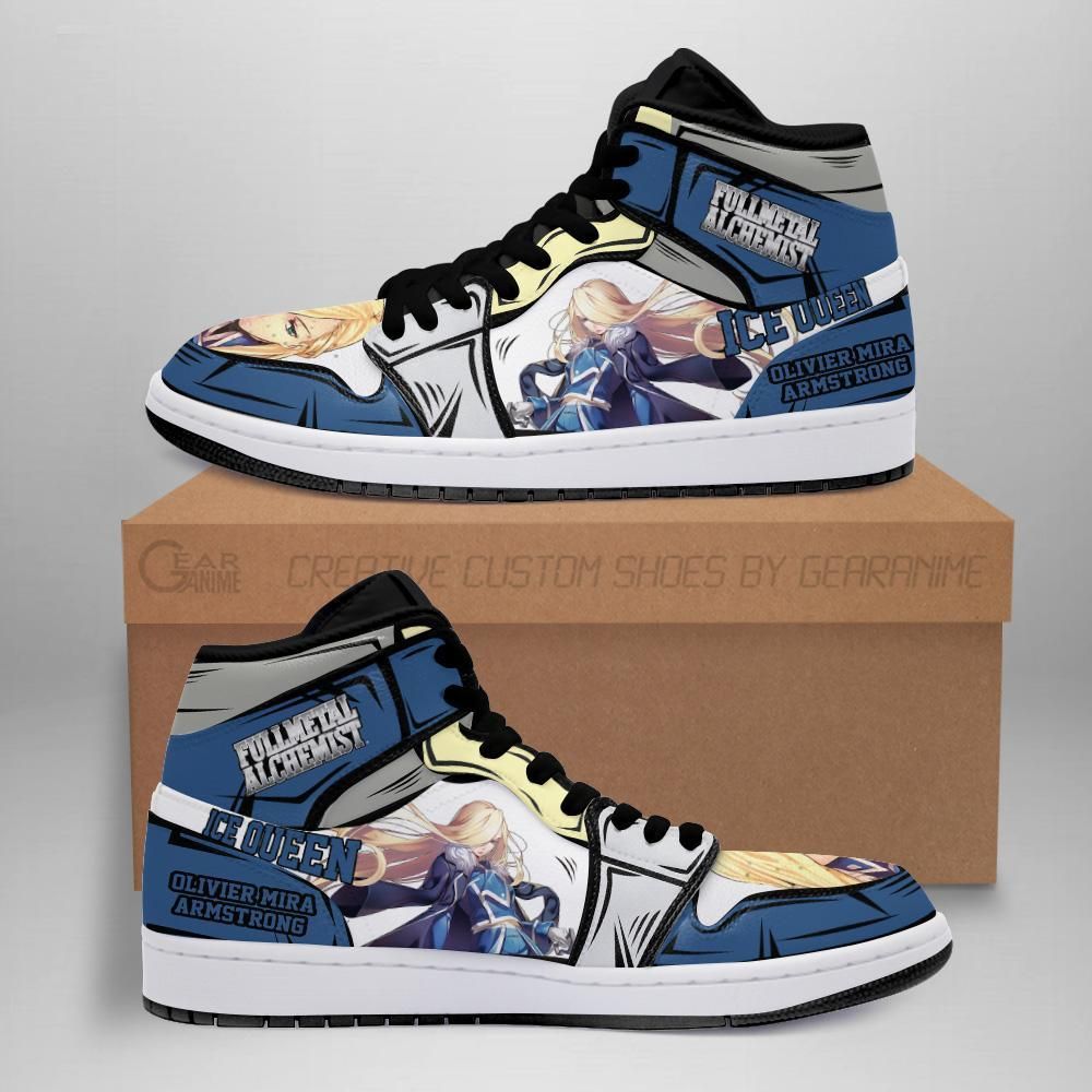 Olivier Armstrong Fullmetal Alchemist Anime Custom Air Jordan Shoes Sport Sneakers