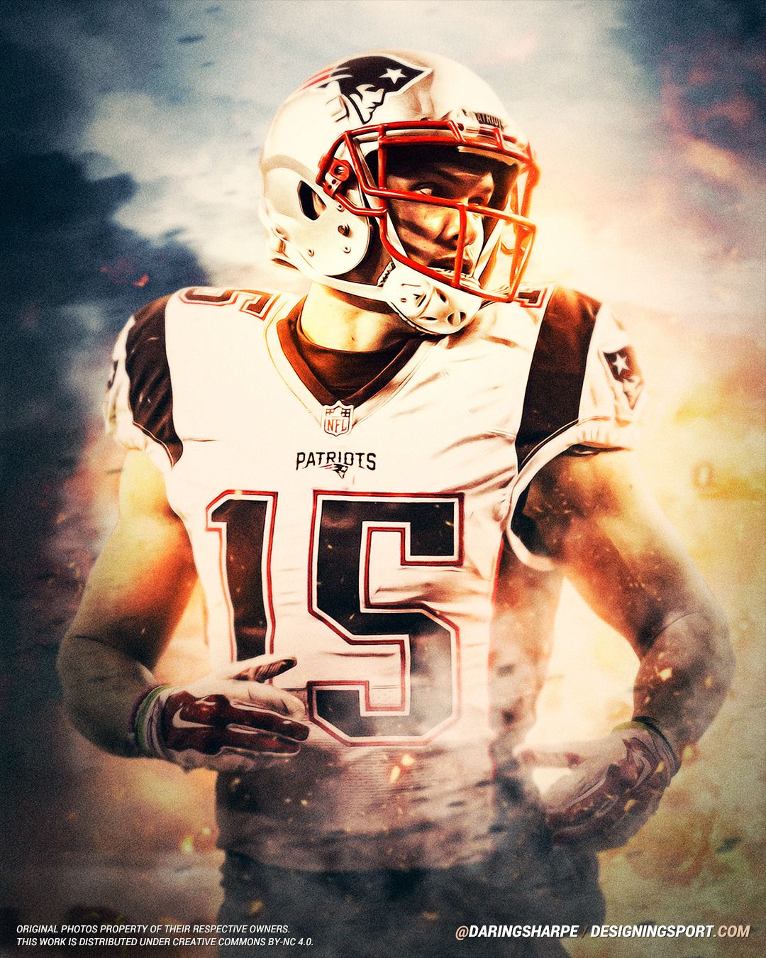 Chris Hogan #15 New England Patriotsposter For Fans poster canvas