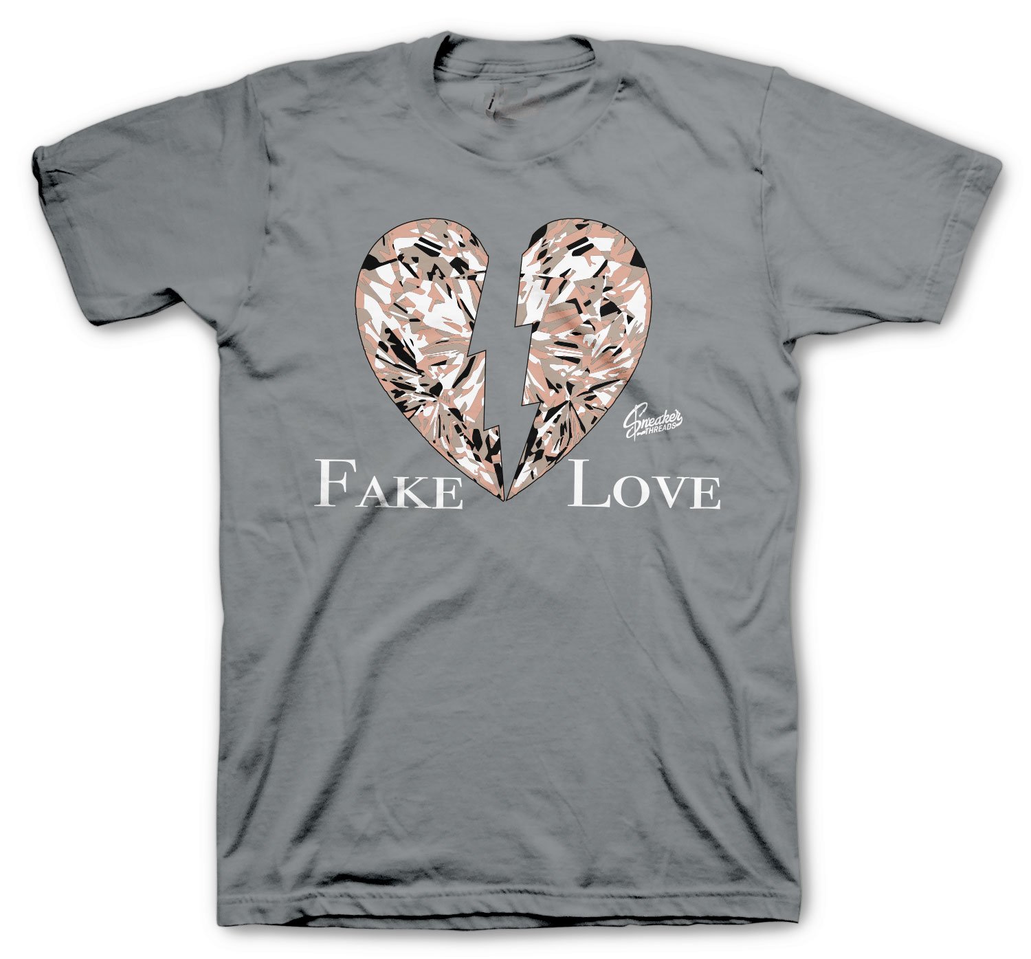 Yeezy 350 Ash Pearl Fake Love Shirt