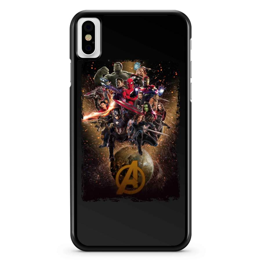 Avengers Infinity War Poster Power iPhone X / XS / XR / XS Max Case