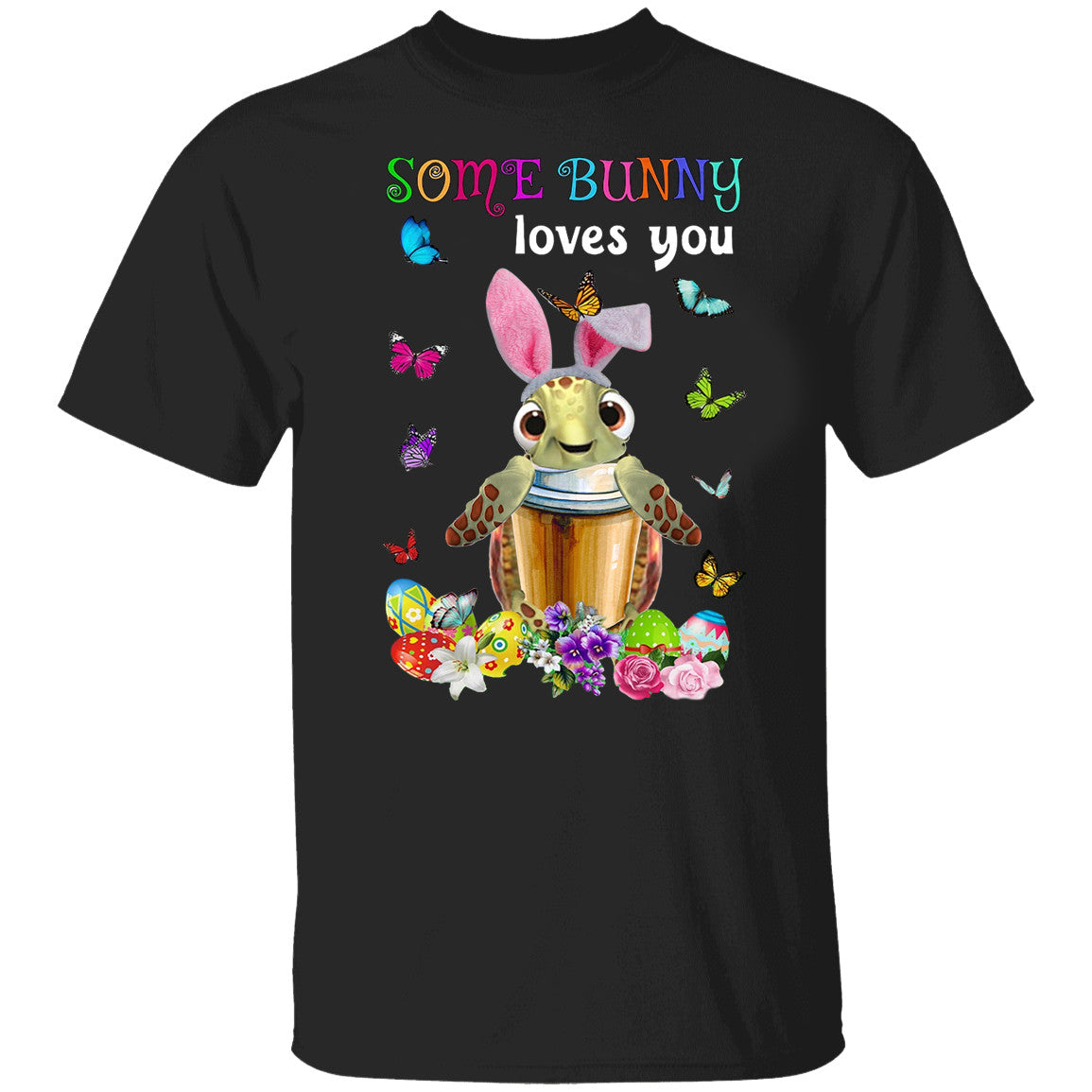 Turtle Some Bunny Loves You Shirt Cute Easter Graphic Tee Shirt Funny Easter Gift Idea