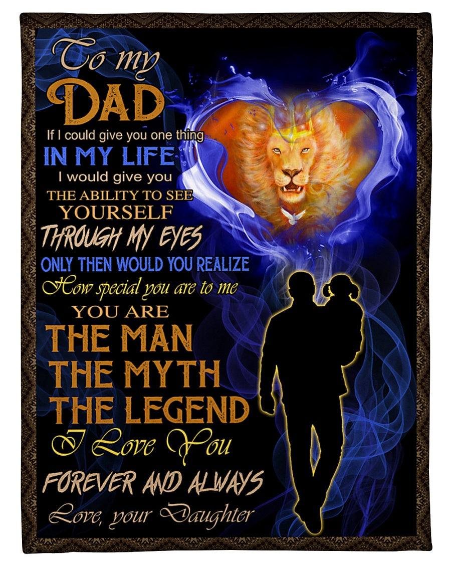 To My Dad,How Special You Are To Me You Are The Man,Fleece Blanket Gift For Father Family Home Decor Bedding Couch Sofa Soft And Comfy Cozy