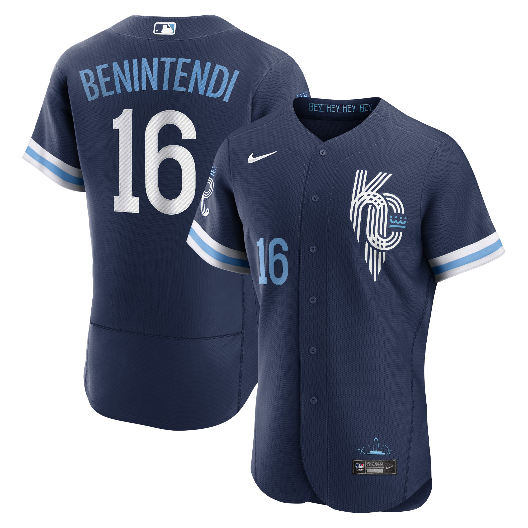 Andrew Benintendi Kansas City Royals 2022 City Connect Authentic Player Jersey – Navy MLB