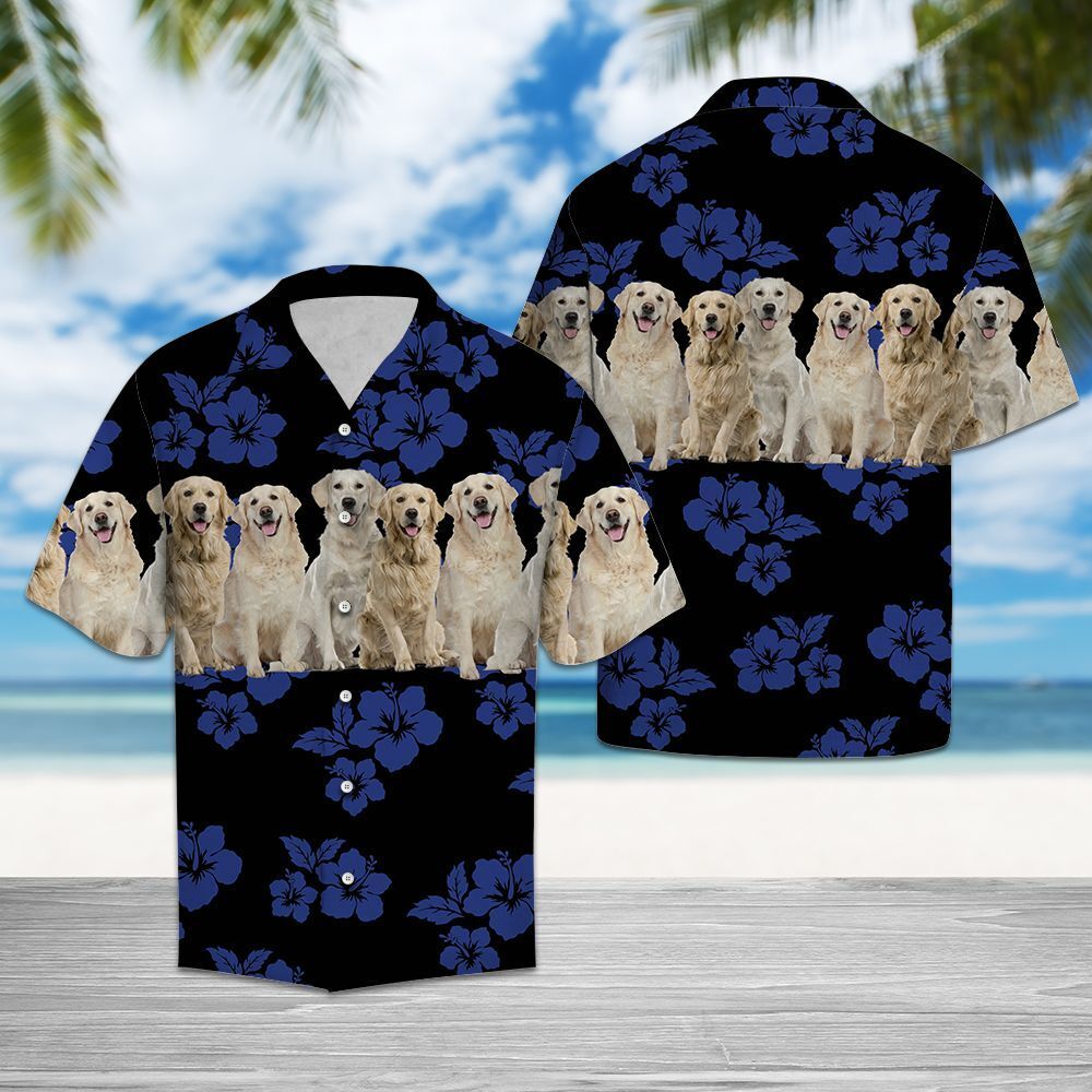 Awesome Golden Retriever Tg5717 – Hawaiian Shirt