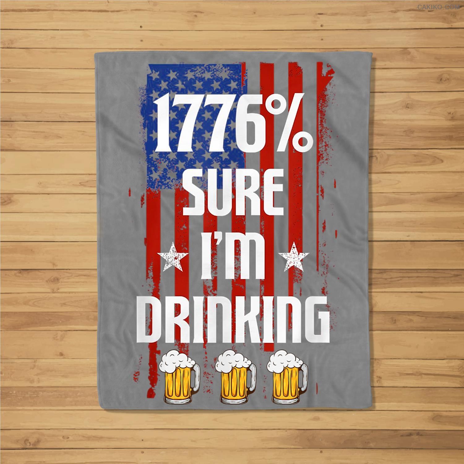1776 Sure I’M Drinking American Flag Beer Lover Fleece Blanket