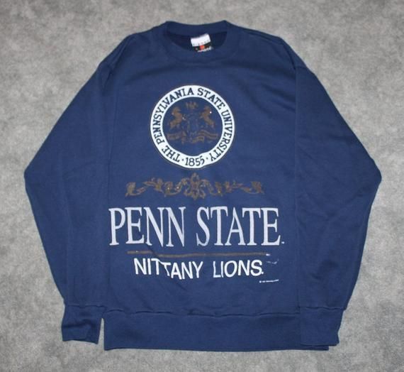 Vintage 90S Clothing University Of Penn State Nittany Lion Psu Menedium Oversized Womens Retro Logo College Crewneck Shirt