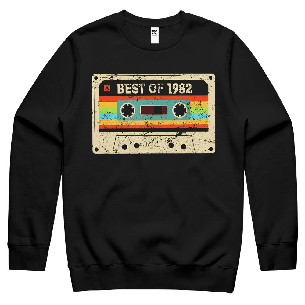 Best Of 1982 Funny Vintage 38Th Birthday Gift For Men Women Crewneck Sweatshirt