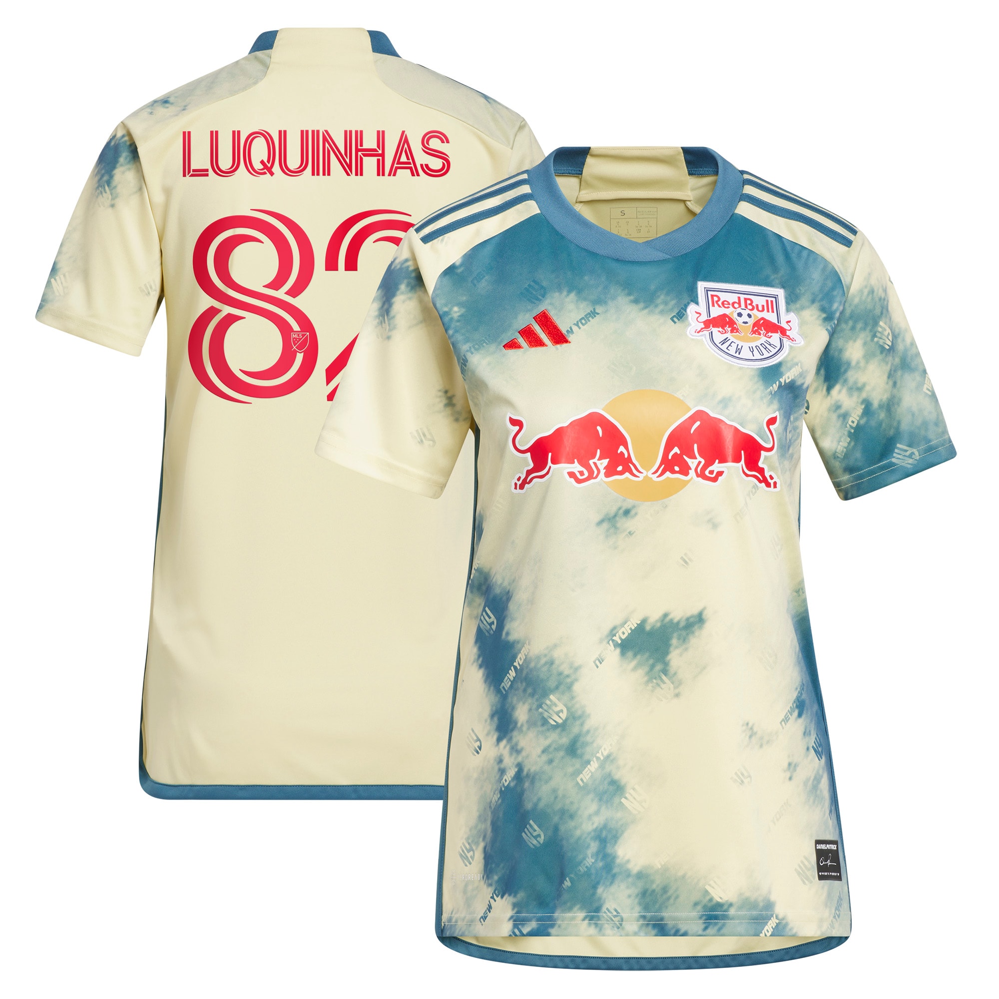 Luquinhas New York Red Bulls Women's 2023 Daniel Patrick Kit Replica Jersey – Yellow