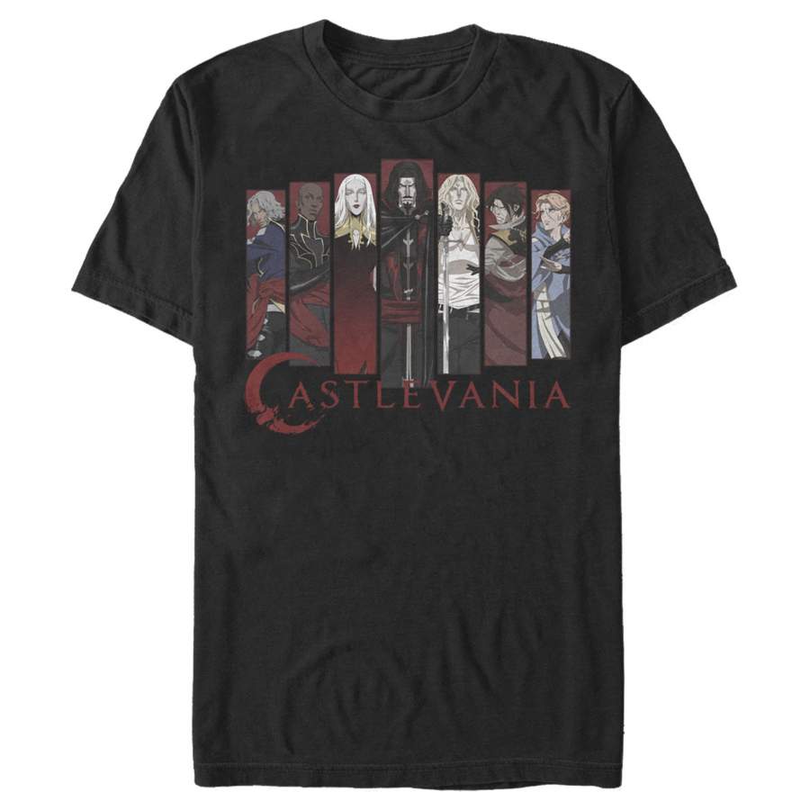 Castlevania Men’s Full Character Panels  T Shirt